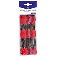 Playbox - Embroidery Yarn (reds) - 8 Mtrs - 6 Pcs