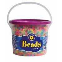 Playbox - Beads In Bucket (neon Mix) - 5000 Pcs