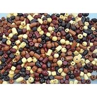 playbox wooden beads natural 250g