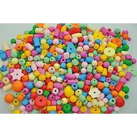 playbox wooden beads pastel 250g