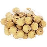 playbox wooden beads unpainted 30mm 50 pcs