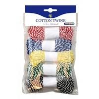 Playbox - Cotton Twine, 5 x 10 Mtr, Mixed Colours