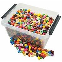 Playbox - Wooden Beads In Box (various) - 2.5kgs