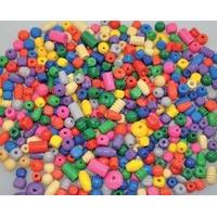 playbox wooden beads various 250g