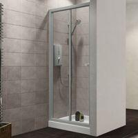 plumbsure bi fold shower door w760mm