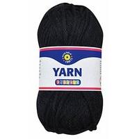 Playbox - Acrylic Yarn (black) - 50g - (pbx2470992)