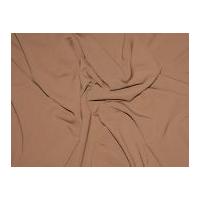 Plain Soft Polyester Dress Fabric Brown