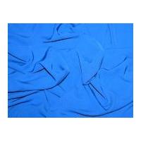 Plain Soft Polyester Dress Fabric Blue