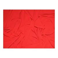 Plain Soft Polyester Dress Fabric Red