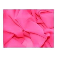 Plain Chiffon Dress Fabric Cerise Pink