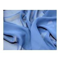 Plain Chiffon Dress Fabric Cobalt Blue