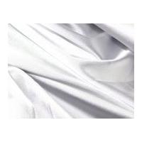 Plain Stretch Satin Dress Fabric White