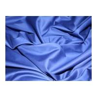 Plain Stretch Cotton Dress Fabric Royal Blue