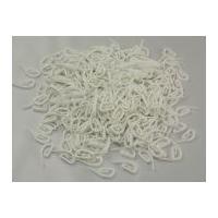 Plastic Curtain Hooks 25mm White