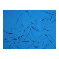 Plain Soft Polyester Dress Fabric Teal Blue