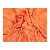 Pleated Satin Dress Fabric Burnt Orange