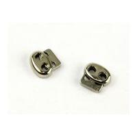 Plastic Sprung Cord End Toggles Silver