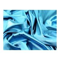 Plain Stretch Satin Dress Fabric Turquoise