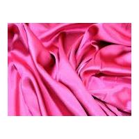 Plain Stretch Satin Dress Fabric Cerise Pink