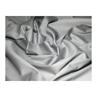 plain stretch cotton dress fabric silver grey