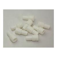 Plastic Acorn Cord Pulls 40mm x 20mm White