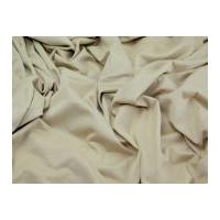 Plain Stretch Jersey Dress Fabric Beige Tan