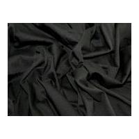 Plain Stretch Cotton Jersey Dress Fabric Black