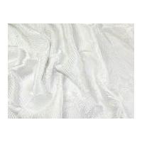 Pleated Satin Dress Fabric Soft Ivory