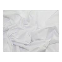 Plain Cotton Poplin Fabric White