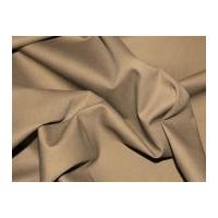 Plain Cotton Canvas Dress Fabric Taupe Brown