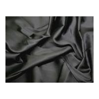 Plain Stretch Cotton Dress Fabric Black