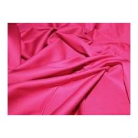 Plain Stretch Cotton Dress Fabric Cerise Pink