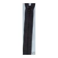 Plastic Chunky Open End Zips 25cm Black