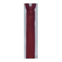 Plastic Chunky Open End Zips 25cm Burgundy Wine