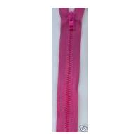 Plastic Chunky Open End Zips 25cm Cerise Pink