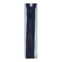 plastic chunky open end zips 25cm navy blue