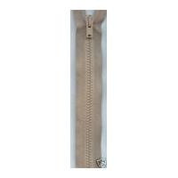 Plastic Chunky Open End Zips 30cm Beige