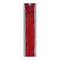Plastic Chunky Open End Zips 40cm Red