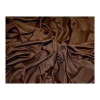 Plain Stretch Viscose Jersey Dress Fabric Brown