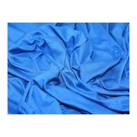 plain stretch viscose jersey dress fabric royal blue