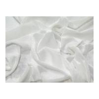 Plain Velvet Velour Dress Fabric White