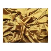 Plain Velvet Velour Dress Fabric Tan