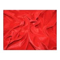 Plain Velvet Velour Dress Fabric Red