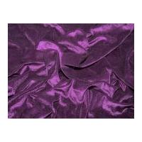 Plain Velvet Velour Dress Fabric Purple