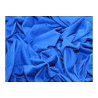 Plain Stretch Cotton Jersey Dress Fabric Royal Blue