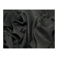 Plain Washed Linen & Rayon Dress Fabric Black