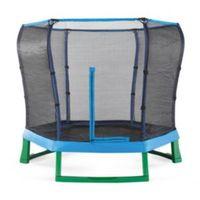 Plum Junior Green & Blue 7 ft Trampoline & Enclosure