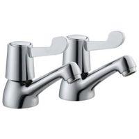 Plumbsure Amber Hot & Cold Basin Pillar Tap