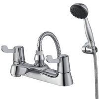 plumbsure amber chrome bath shower mixer tap