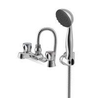 plumbsure quartz chrome bath shower mixer tap